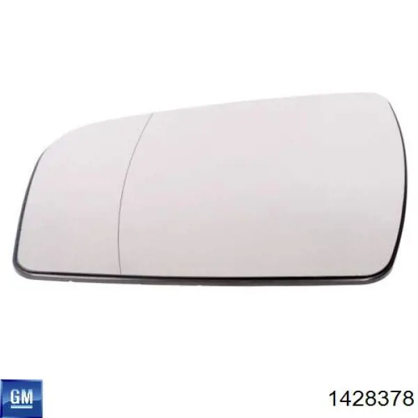 1428378 General Motors cristal de espejo retrovisor exterior derecho