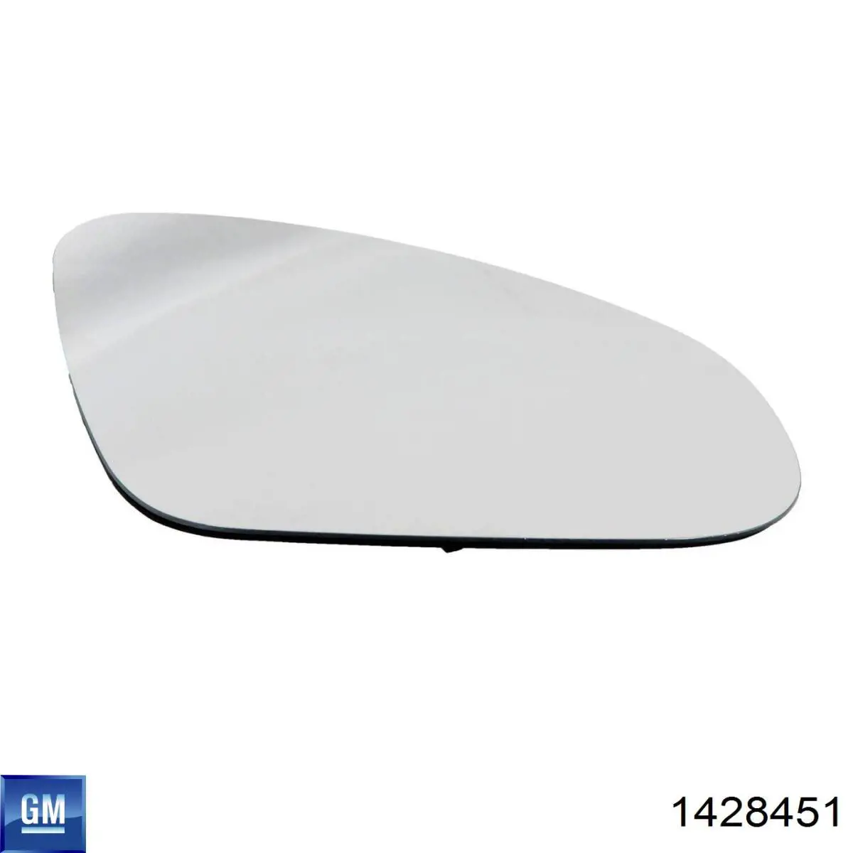 1428451 General Motors cristal de espejo retrovisor exterior izquierdo