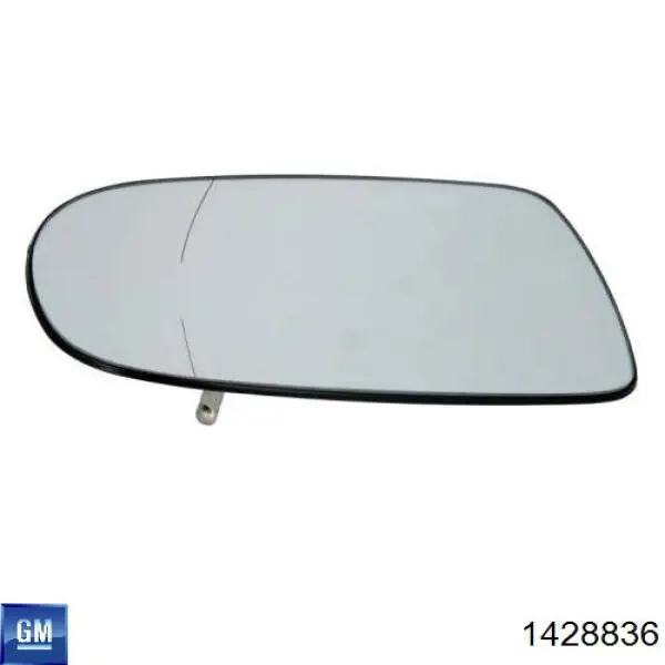 1428836 General Motors cristal de espejo retrovisor exterior izquierdo