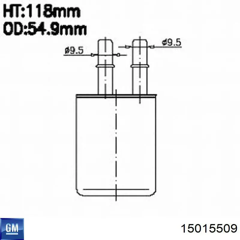 Filtro combustible General Motors 15015509 precio, desde 16,85 EUR