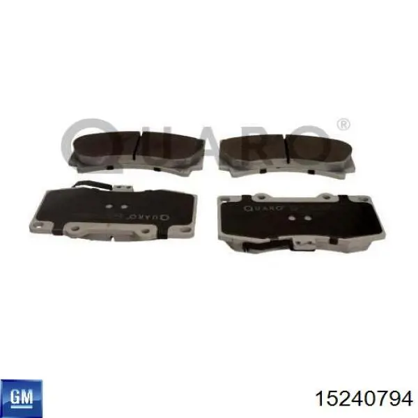 Comprar 15240794 General Motors Pastillas delanteras de freno