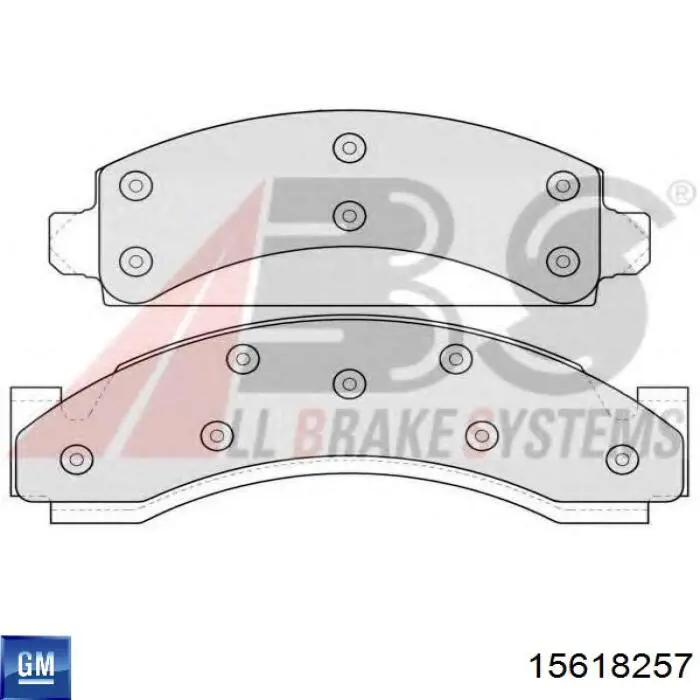 15618257 General Motors pastillas de freno delanteras