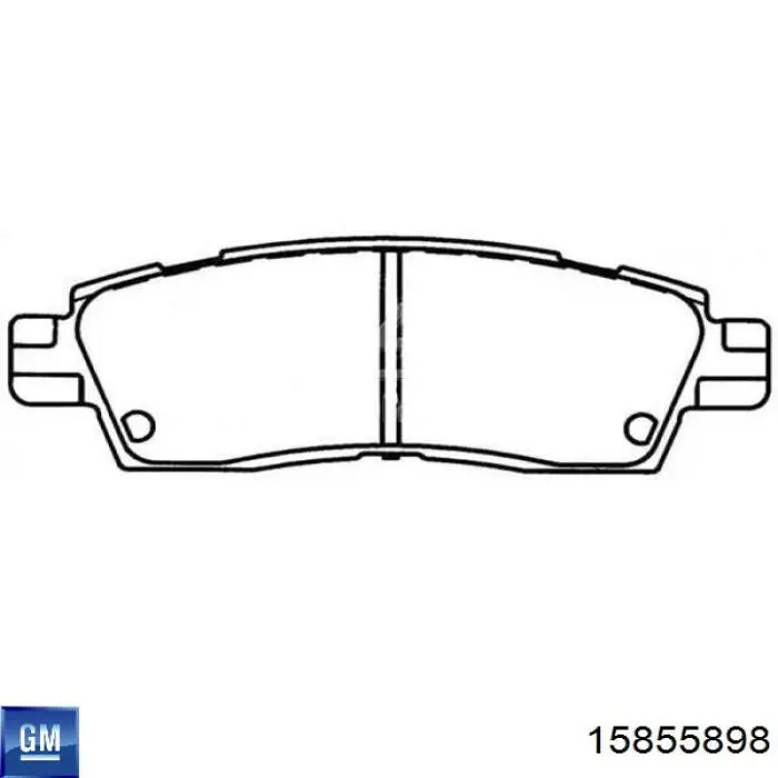 15855898 General Motors pastillas de freno traseras