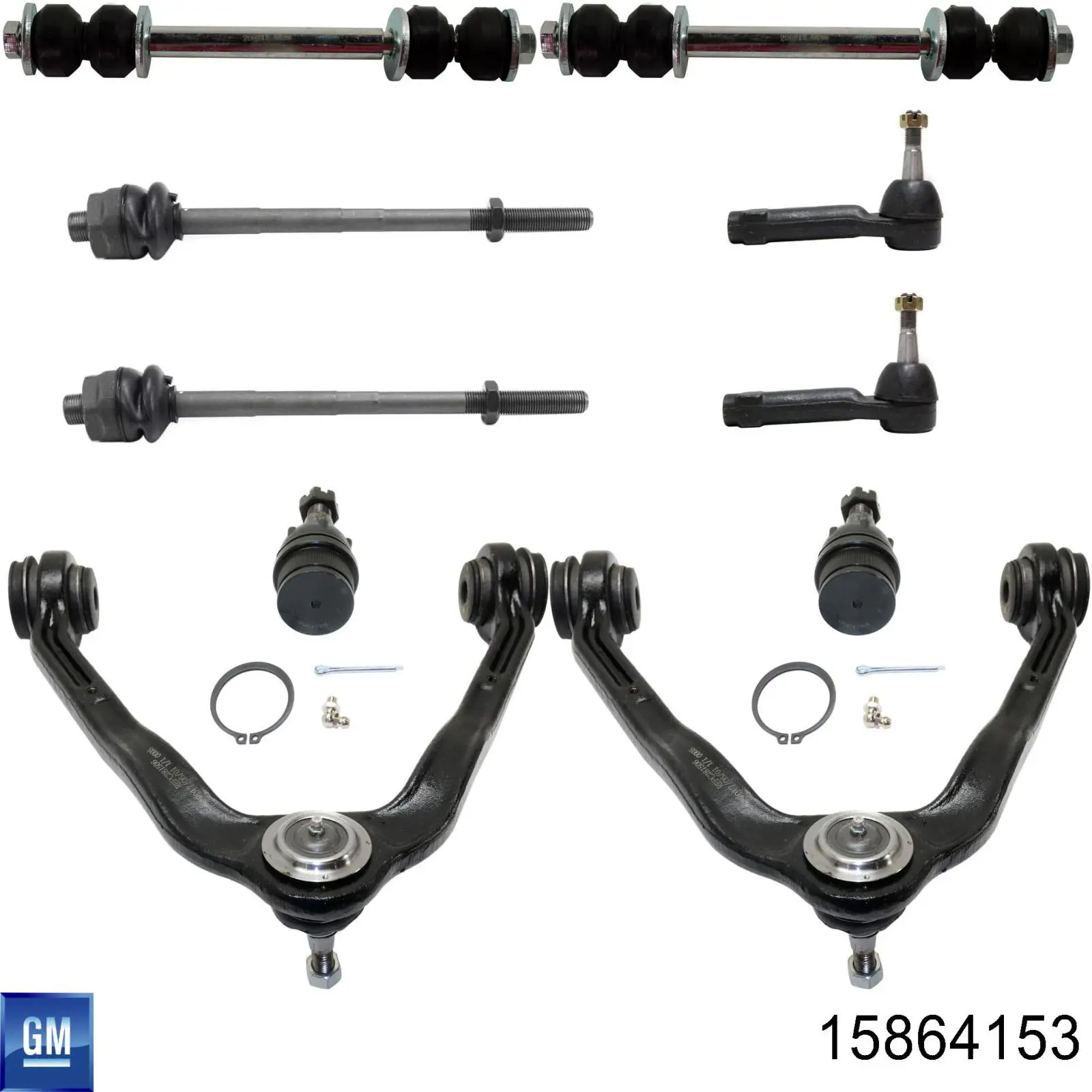 15864153 General Motors Brazo superior izquierdo/derecho de suspensión delantera