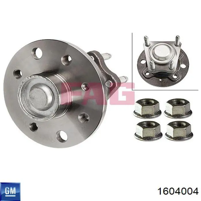 Comprar 1604004 General Motors Cubo de rueda, Eje trasero
