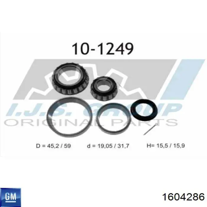  Cojinete exterior de rueda trasera Opel Corsa 