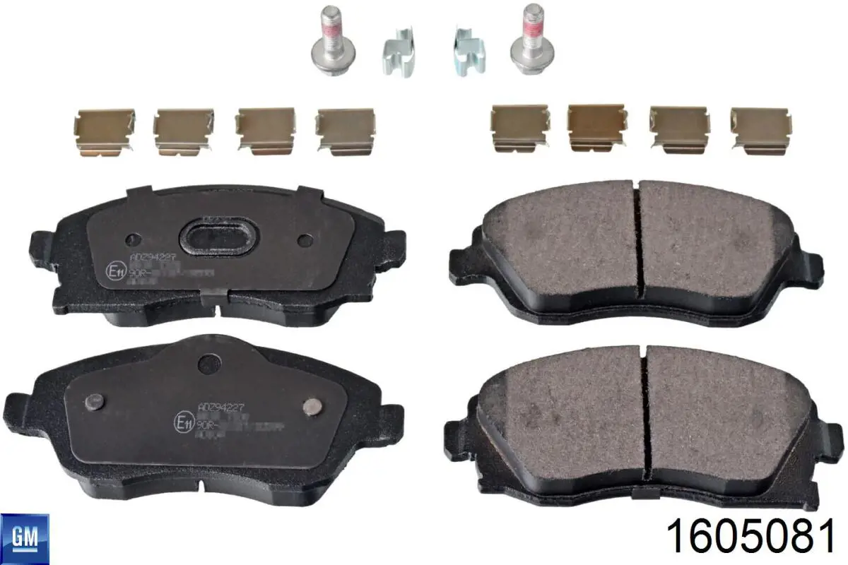 Comprar 1605081 General Motors Pastillas delanteras de freno