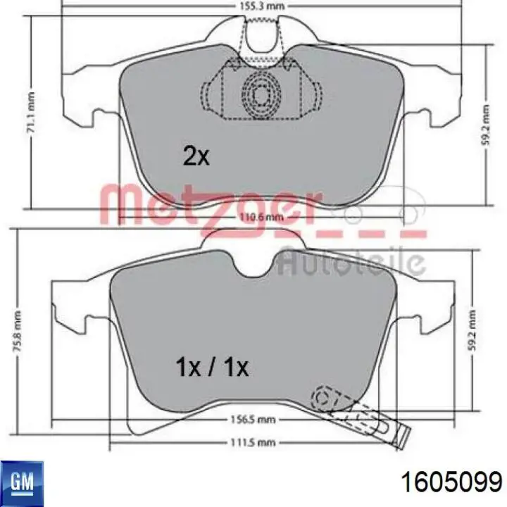 Pastillas de freno delanteras Opel Corsa X12