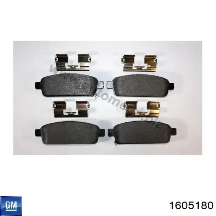 Comprar 1605180 General Motors Pastillas de freno traseras