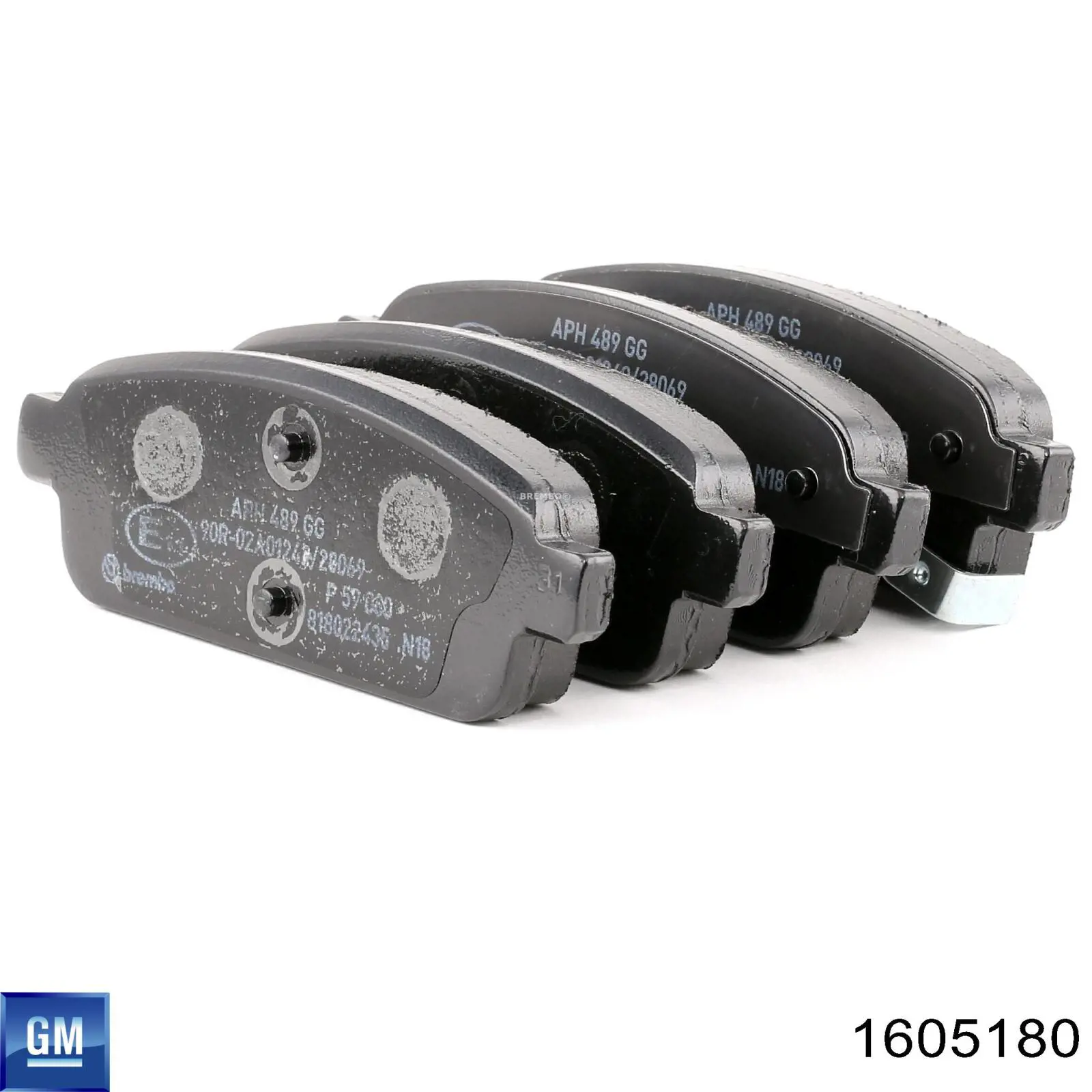 Pastillas de freno traseras 1605180 General Motors