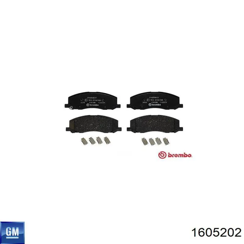 Comprar 1605202 General Motors Pastillas delanteras de freno