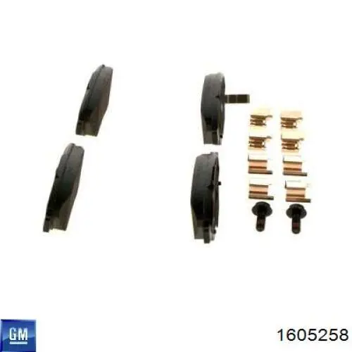 Comprar 1605258 General Motors Pastillas delanteras de freno