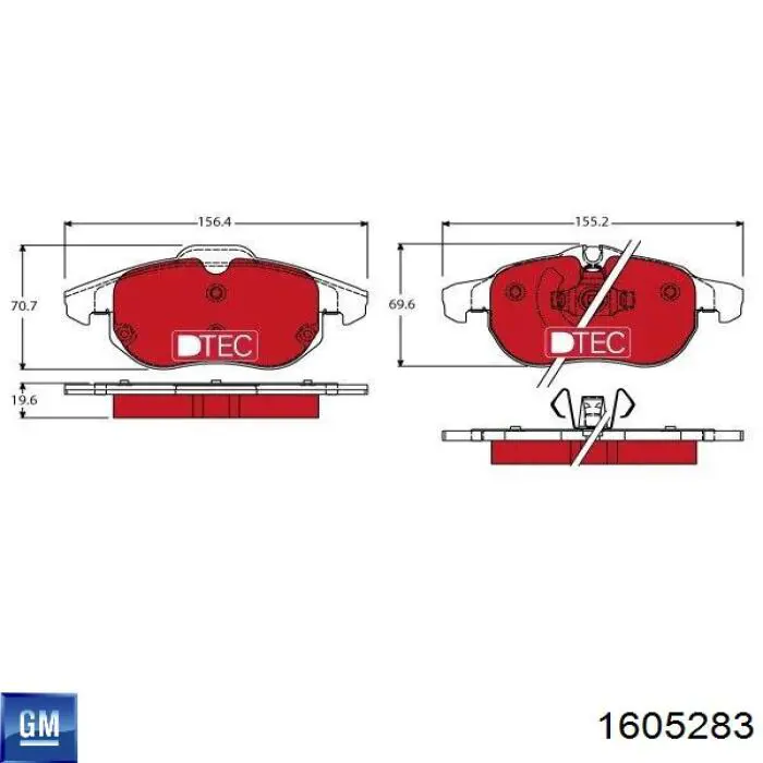 Pastillas de freno delanteras Opel Vectra