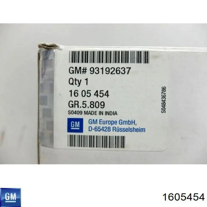1605454 General Motors pastillas de freno delanteras