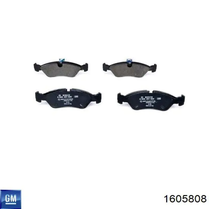 Comprar 1605808 General Motors Pastillas delanteras de freno