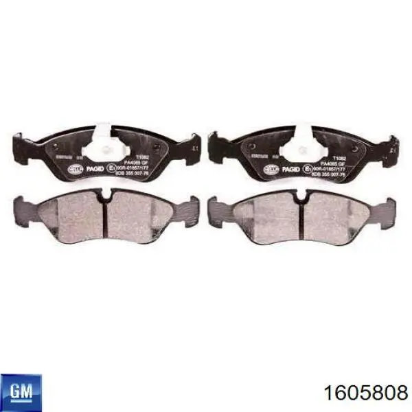 Pastillas de freno 1605808 General Motors