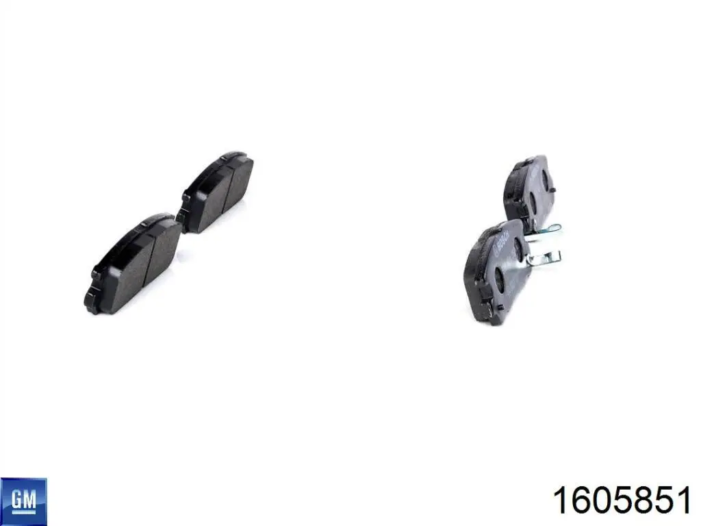 1605851 General Motors Pastillas freno traseras