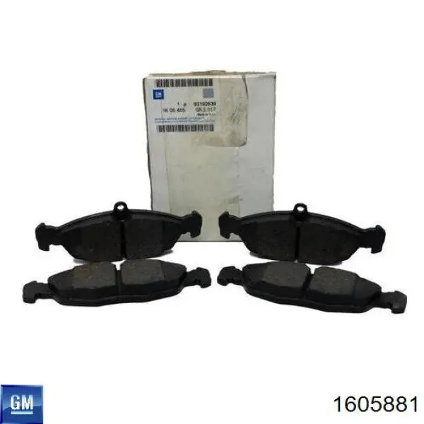 Comprar 1605881 General Motors Pastillas delanteras de freno