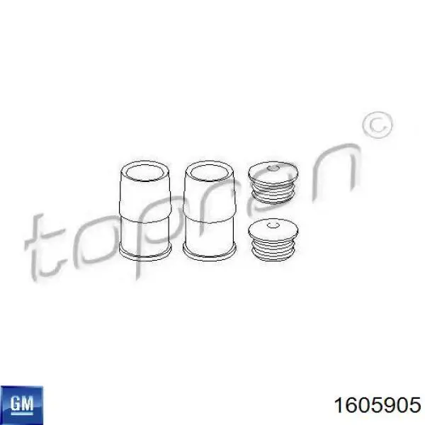 Fuelle de guía de pinza de freno delantero Opel 1605905 precio, desde 6,38 EUR