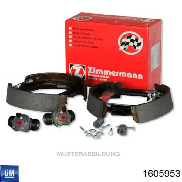 Zapatas de freno de tambor traseras General Motors 1605953 precio, desde 25,05 EUR