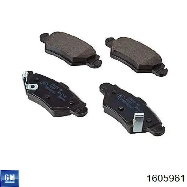 1605961 General Motors Pastillas freno traseras