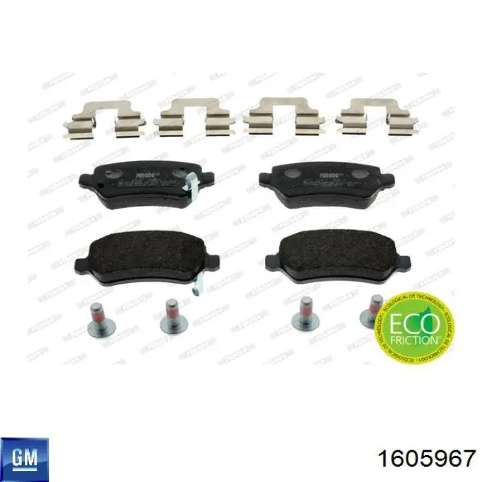 Pastillas traseras de freno General Motors 1605967 precio, desde 17,77 EUR