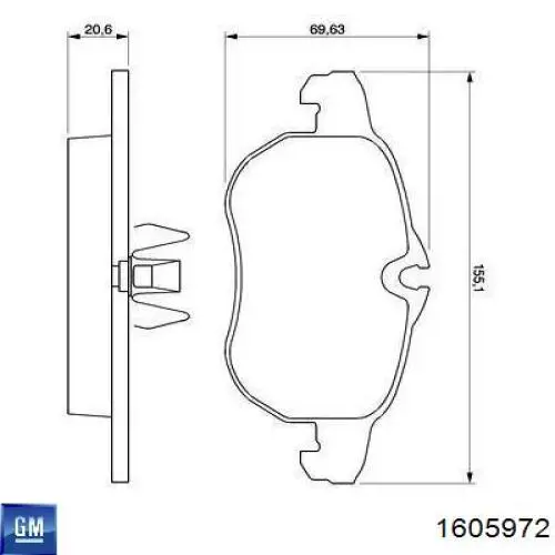 Pastillas de freno delanteras Opel Vectra