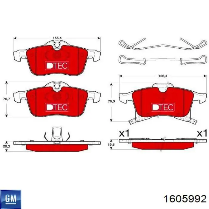 Pastillas de freno delanteras Opel Corsa X12