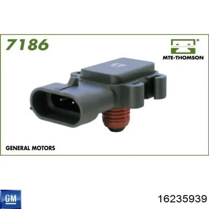 16235939 General Motors Sensor, presión colector de admisión 