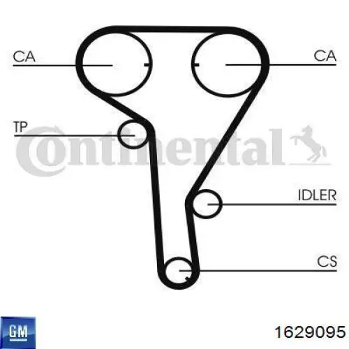 1629095 General Motors kit de distribución