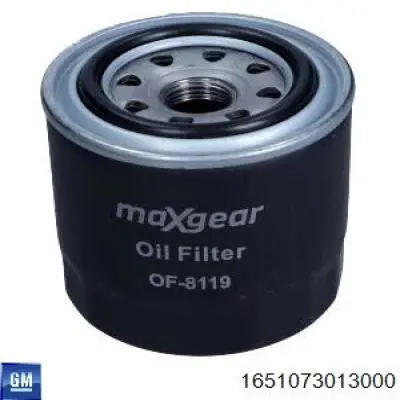 16510-73013-000 General Motors filtro de aceite