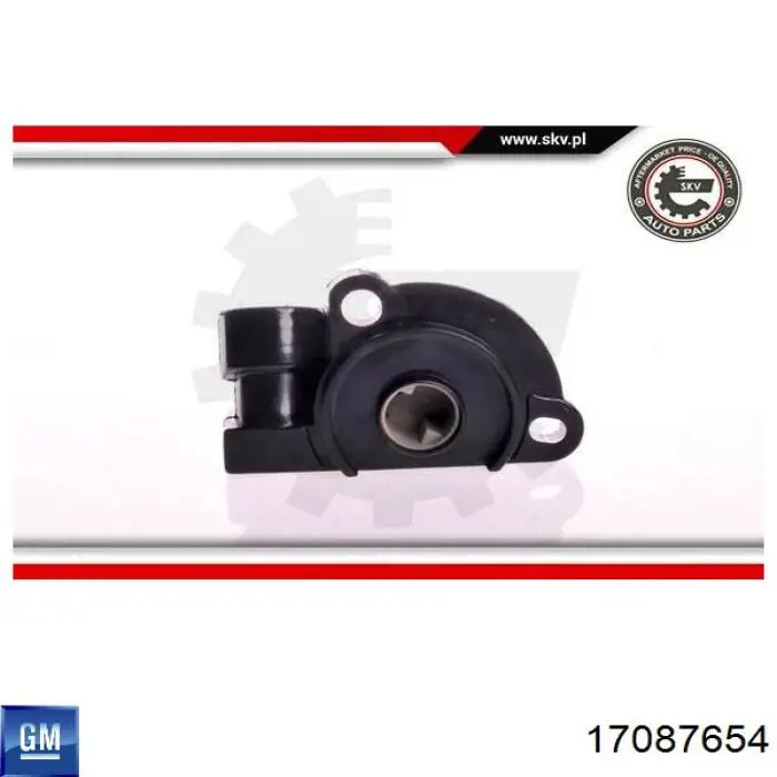 17087654 General Motors Sensor de posición del acelerador