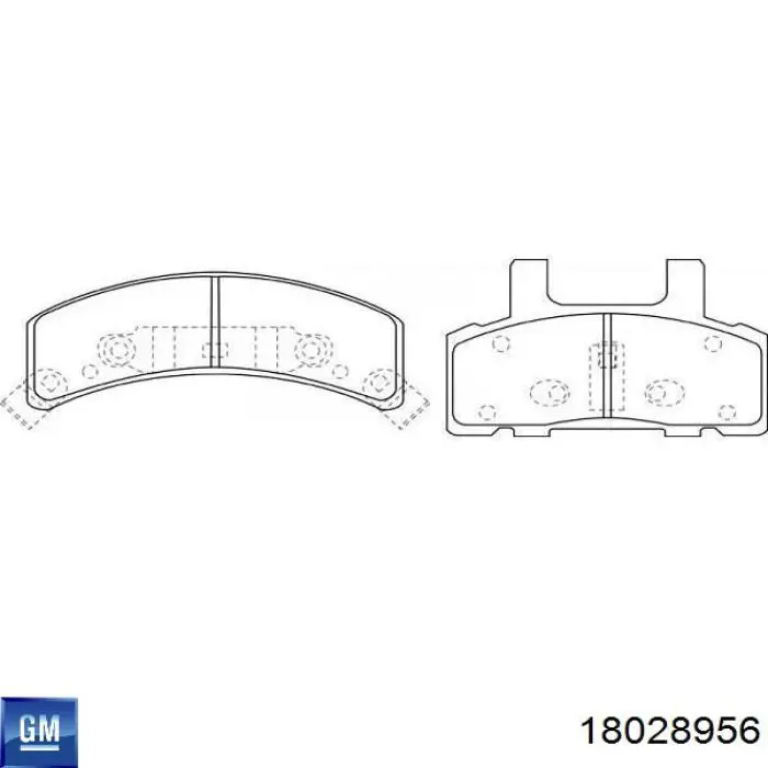 18028956 General Motors pastillas de freno delanteras