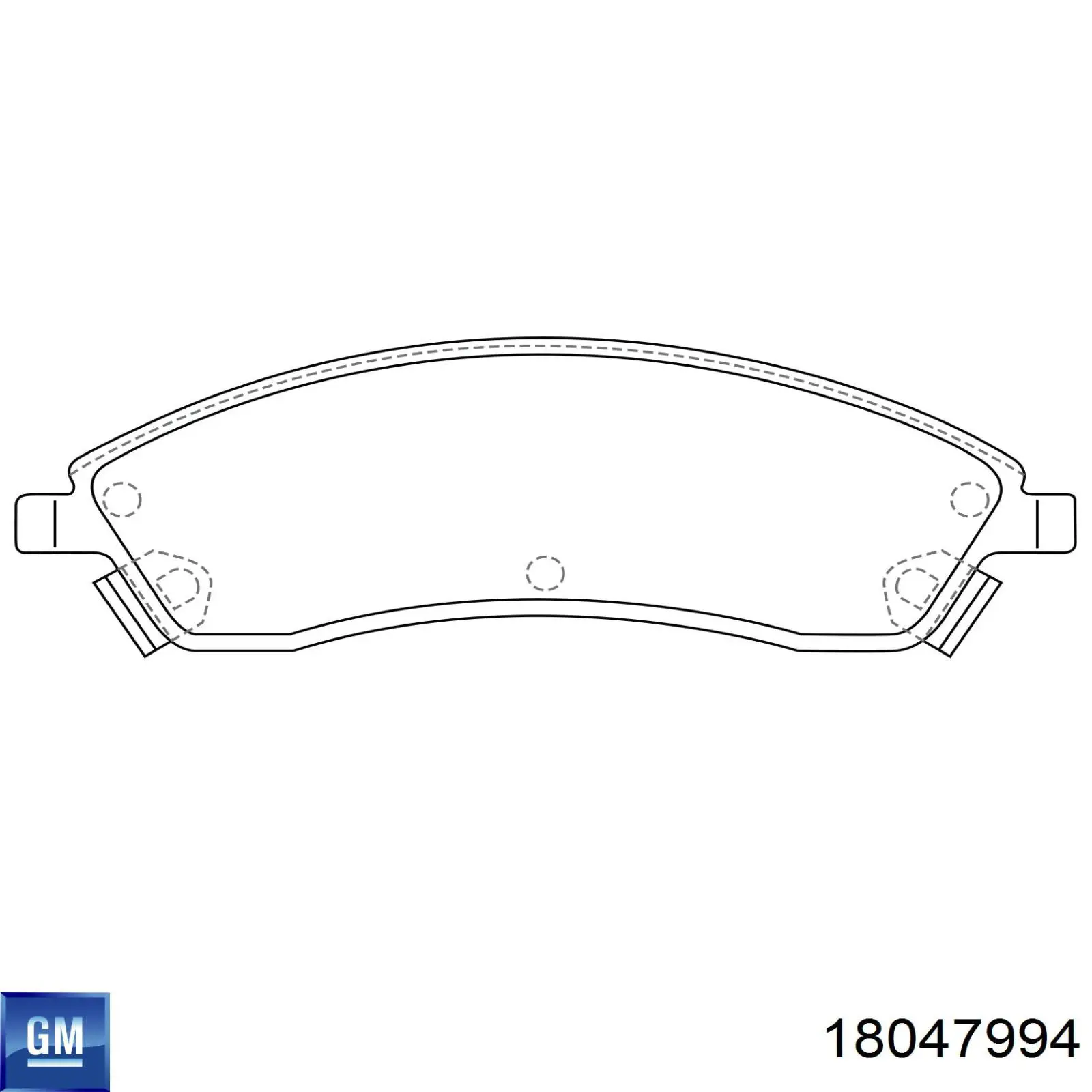 18047994 General Motors pastillas de freno delanteras