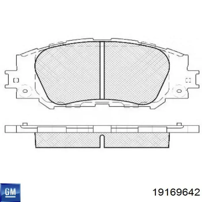 19169642 General Motors pastillas de freno delanteras