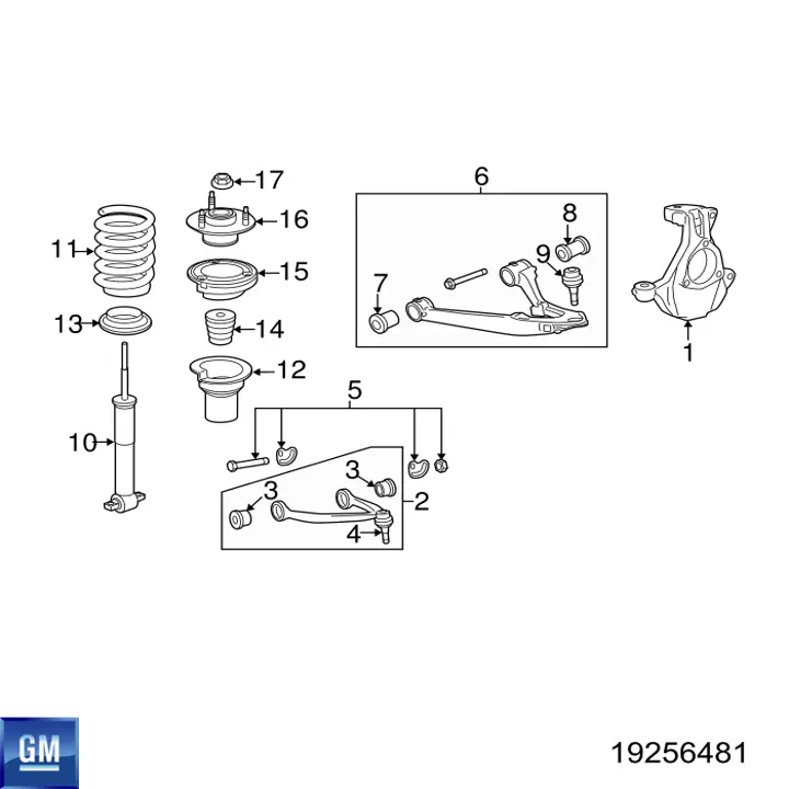 Rótula inferior de suspensión General Motors 19256481 precio, desde 31,58 EUR