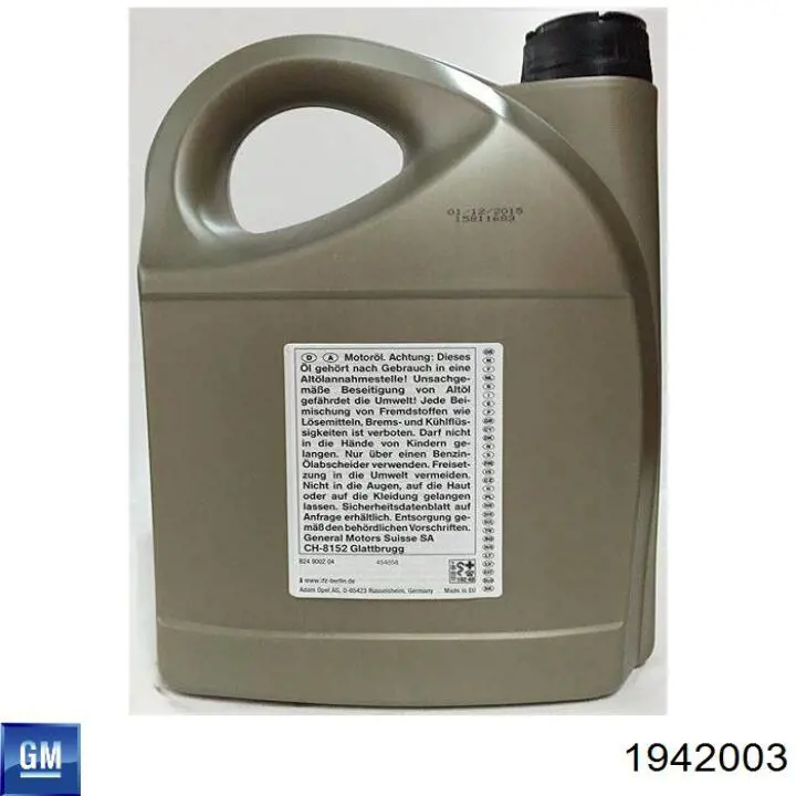 Aceite motor General Motors 1942003 precio, desde 72,40 EUR