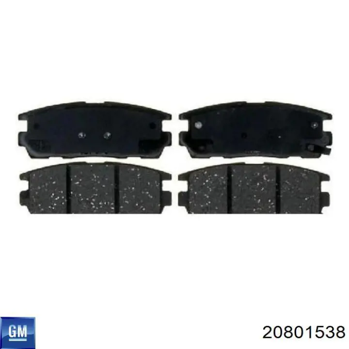 Pastillas traseras de freno General Motors 20801538 precio, desde 22,22 EUR