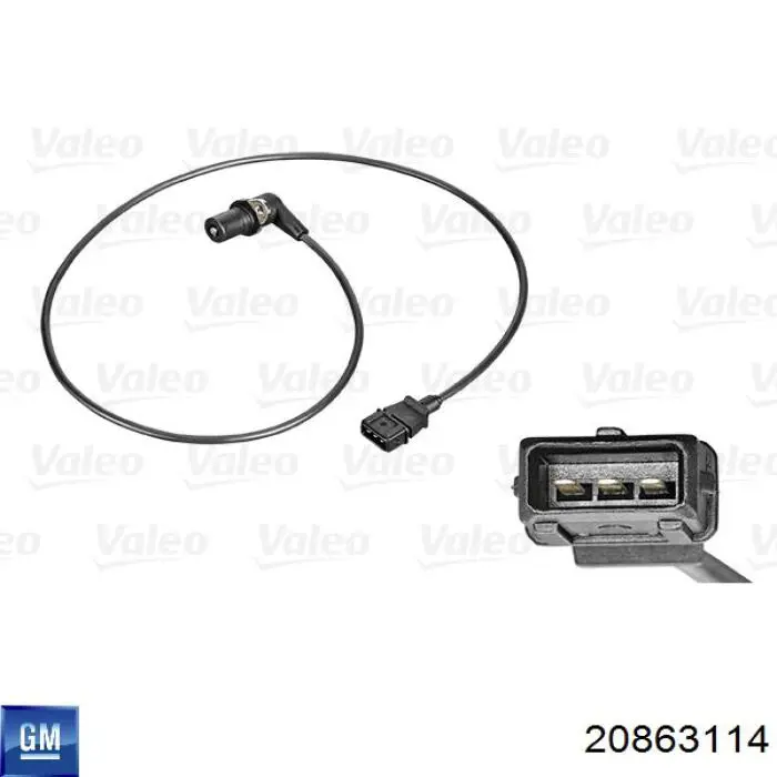 Sensor ABS de rueda delantera General Motors 20863114 precio, desde 34,33 EUR