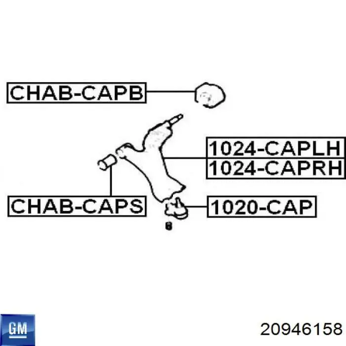 Comprar 20946158 Opel Brazo inferior izquierdo de la suspensión delantera