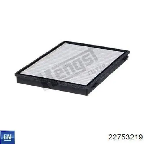Filtro de habitáculo 22753219 General Motors