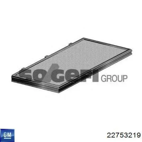 Filtro de cabina General Motors 22753219 precio, desde 15,64 EUR