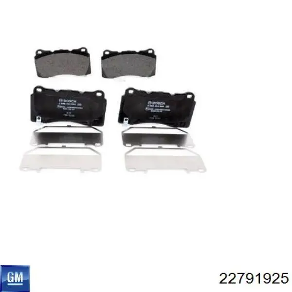 Pastillas de freno 22791925 General Motors