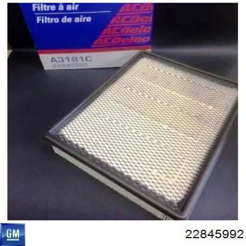 22845992 General Motors filtro de aire
