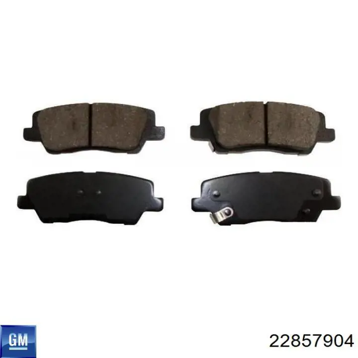 Pastillas de freno traseras 84252357 General Motors
