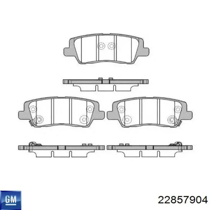 Comprar 84252357 General Motors Pastillas de freno traseras