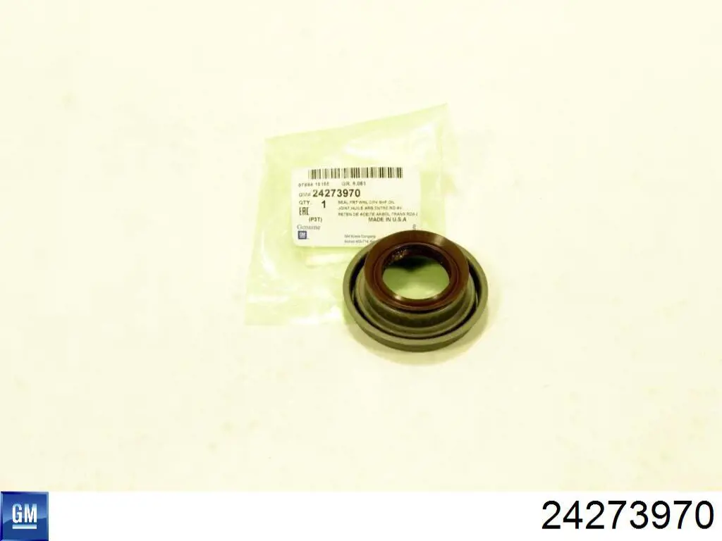 24260763 Opel anillo retén de semieje, eje delantero, derecho