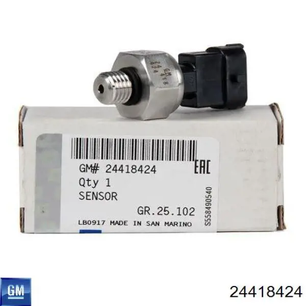 24418424 General Motors sensor de presión de combustible