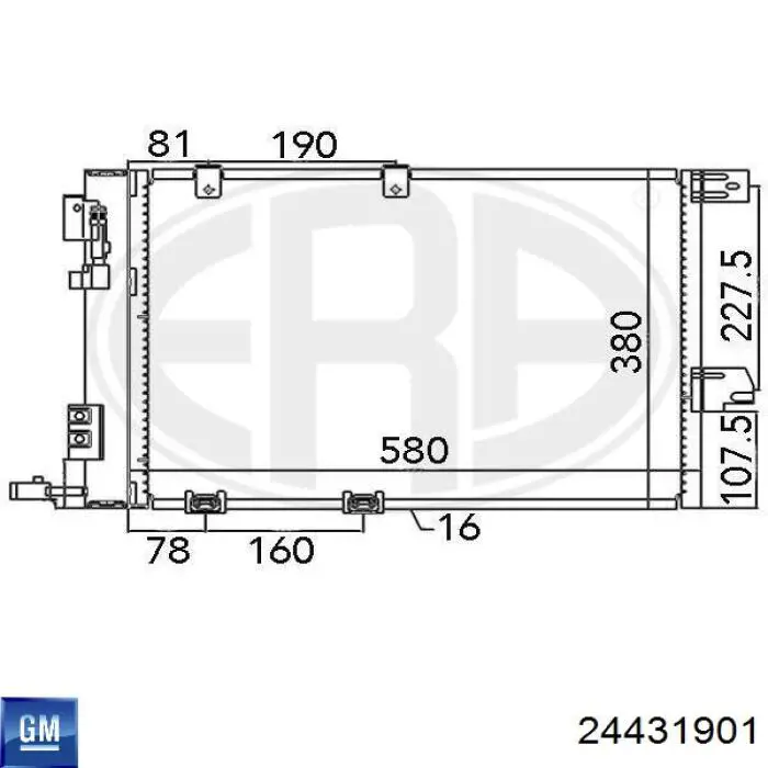 Aire acondicionado capacitor General Motors 24431901 precio, desde 80,59 EUR