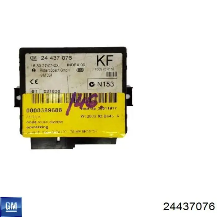 24437076 General Motors Módulo de confort